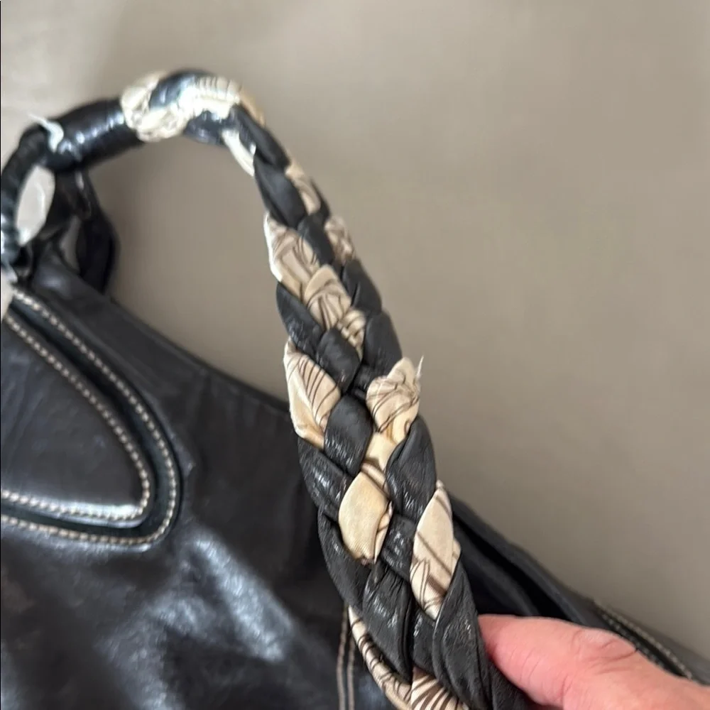 Francesco Biasia Italian Black Leather Women's Bag
